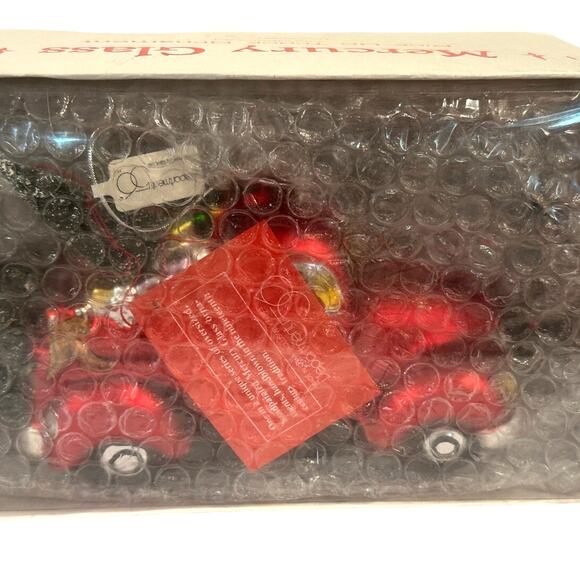Department 56 Handblown Mercury Glass Jumbo Christmas Pickup Truck Ornament-NWT - Picture 7 of 7